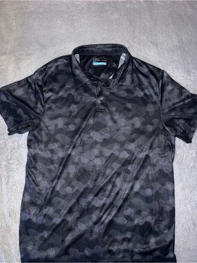 PGA Tour Black Camo Polo Shirt